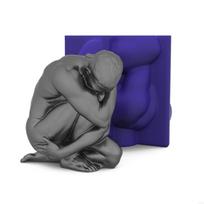 652F 3D Human Body Mold Silicone Mold Large Fondant Mold for Chocolate Handmade Soap Portrait Plaster Mold Make