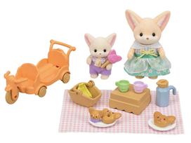 Sylvanian Families Doll Furniture Set Picnic Fennec ST Mark Certified Ages Toy Dollhouse Sylvanian Families Epoch & [Friendly - Fox] DF-24 3+ Co.,