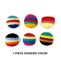 Handmade Crochet Hacky Sacks With Soft Durable Yarn Vibrant Color Patterns For Outdoor Camping Backyard Games A6