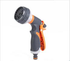 8 Function Water Gun High Pressure Water Gun Garden Plant Lawn Irrigation Water Car Washing Household Tools Portable High Pressure Water Gun 4-Piece Water Gun Set oranžinė