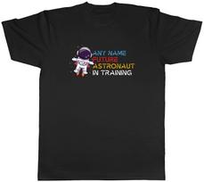 Personalised Future Astronaut in Training Space Mens T-Shirt Tee Gift Top S