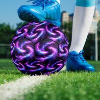 1pc Cosmic Nebula Swirl Size 5 Match Football, Training Soccer Ball, High-Elasticity and Soft, Anti-Slip and Wear-Resistant Material, Thickened and Hi Size 5