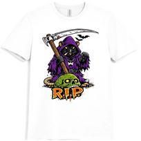 Rat T-Shirt Grim Reaper RIP Skull Gothic Horror Graphic Tee XXXXL