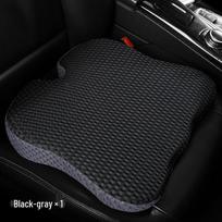 Honeycomb Memory Foam Coccyx Cushion: Breathable Pressure Relief for Office and Car Seats tamsiai pilka spalva