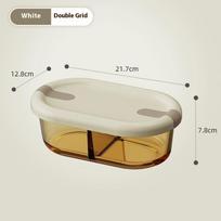 Microwave Glass Lunch Box For Office Workers Separated Heat-resistant Lunch Box Bowl Sealed And Kept Fresh With Lid D