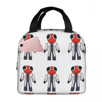 Red Scientist Rainbow Friend Insulated Lunch Bag for Kids School Cooler Thermal Food Box Tote Leakproof Lunch Boxes Container One Size