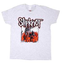 Men's Slipknot Self Titled (Back Print) Slim Fit T-shirt Medium Grey 3XL