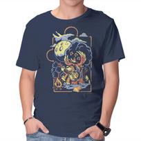 Unisex Crew Neck T-Shirt Bluegrassin With The Bear Graphic Short Sleeve Casual Tee S