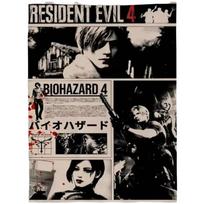 1Pc Comic Resident Evil 4 Tapestry, Black & White Collage Print, Cool Room Stuff, Large Size, Polyester 2D Wall Art, Bedroom Stu 40X60cm