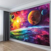 Colorful Galaxy Planets Nebula Space Tapestry Wall Hanging For Bedroom Living Room Decorcosmic Universe Art Print Homedecoration 70x100cm28x39in
