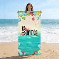 Summer Colorful Fruit Watermelon Turtle Beach Towel, Quick Dry Soft Absorbent Microfiber For Swimming Pool Camping Travel Gift 40x60cm