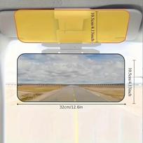 S Car Sun Visor Uv Blocking Anti Glare Sun Shade Polarized Anti-Dazzle Sunshade Day And Night Dual Use Sun Blocker High Beam