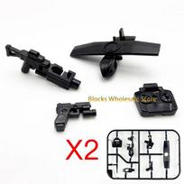 MOC Drone Robot Dog Wolves Building Blocks Aircraft Military Special Forces Helmet Vest Shield GBL Gun Mini Toy Bricks A26