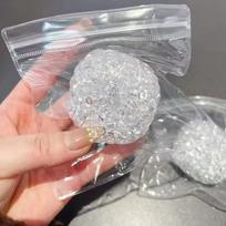 Squishy Bubble Ball Clear Ice Beads Stress Relief Toy Super Soft Sensory Fidget Toys for Adults Anxiety Relaxation Squeeze Gifts