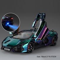 1:24 Huayra Revuelto Purškiamas Modelis Žaislas Sportiniai Automobiliai Lydinio Liejimo Atgal Traukiamas Amortizacija Garsas Šviesa Modeliavimas Mini Superautomobiliai