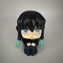 Demon Slayer Kimetsu no Yaiba lookUP Chibi Sėdinti figūrėlė Muichiro Tokito Giyuu Tomioka Anime Kolekcionuojamas Darbalaukio dekoras Žaislas