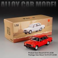1:64 GAZ-24 GAZ-12ZIM LADA 2105 2101 Miniatiūriniai Automobiliukai Žaislai Lydinio Diecast Modelis Keturių Ratų Pakabos Transporto Priemonė Vaikų Kolekcija Pomėgiai beige