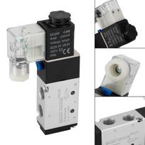 4V210-08 5 kryptys 2 padėtys DC 24V pneumatinis elektrinis solenoidinis oro vožtuvas