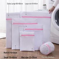 Fine Mesh Bra Wash Bag - Anti-Deformation Underwear Care for Machine Washing and Hotel Laundry 23x30CM