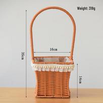 Rattan Woven Picnic & Flower Basket