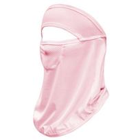 Ice Silk Solid Color Womne Neckline Mask Summer Sunscreen Mask Men Fishing Face Mask Face Gini Mask rožinė