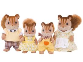 Sylvanian Families Doll Set Squirrel ST Mark Ages 3 and Toy Epoch [Walnut Family] FS-17 Certified, Up, Dollhouse, Co., Ltd.