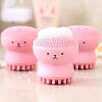 1Pc Silicone Facial Cleansing Brushes Remover Skin Oil Acne Pore Cleaning Brush onesize