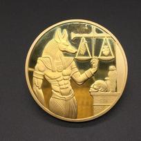 Egipto mirties gynėjas Anubis moneta Egipto mirties dievas proginės monetos 1