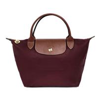 LONGCHAMP Le Pliage Nailono Drobės Su Odos Koldūno Formos Rankinė Maža Moteriška Smėlio Spalvos Basic Outfit (Kit) gelsvai ruda