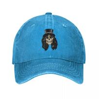Classic Slash Guns N Roses Baseball Caps Men Women Distressed Denim Washed Sun Cap Outdoor Travel Adjustable Fit Hats Cap One Size mėlyna
