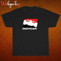 Naujas Indy Car logotipas Juodas/Pilkas/Tamsiai mėlynas/Baltas Dydis S-5XL Unisex marškinėliai M