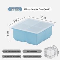 Silicone Ice Cube Tray: Large, Food-Grade, Soft Mold for Whiskey and More