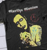 90s Marilyn Manson Boot Promo T-Shirt Black XXL S