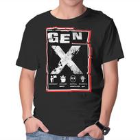 Unisex Crew Neck T-Shirt X Marks The Spot Gen X Graphic Short Sleeve Casual Tee XL