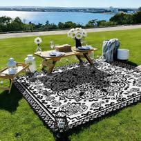 Printed Pattern Mandala Quick-Drying Water-Resistant And Moisture-Proof Beach Mat For Outdoor Picnics And Camping Blanket Carpet 150x150cm