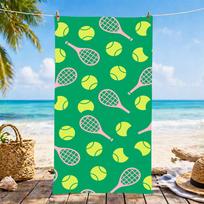 Tennis Us Open Towel Microfiber Beach Towel, Quick-Dry, Sand-Free, Ultra-Fine Fiber, Super Soft. 60x35CMSYJ60