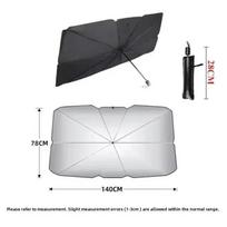 Car Sunshade Umbrella For Auto Shading Car Sun Shade Protector Parasol Summer Sun Interior Windshield Protection Accessories