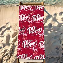 Brand D-Dr Pepper Towel Beach Towel Travel Lightweight Skin Friendly For Pool Beach Camping Cruise Summer STJ40x70CM