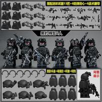 Specialiųjų pajėgų karinės figūrėlės ghost swat kariai surenkami statybiniai kaladėlės sprogimui atsparūs policijos statybiniai kaladėlės ghost swat