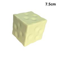 1Pc Jumbo Cheese Cube Stress Ball Big Cheese Shapeable Squeeze Ball Non-Bounce Fidget Toy ASMR Sensory Anti-Stress Festival Gift
