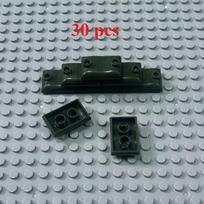Building blocks, military sandbags with small particles, bunkers, obstacles and trench scene accessories.