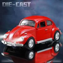 1:18 Vabalas Lydinio Klasikinio Automobilio Modelis Metaliniai Modeliai Transporto Priemonės Automobilio Modelis Aukštas Simuliavimas Garsas Šviesa Kolekcija Vaikų Žaislai Dovana raudona