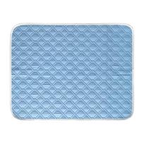 Cooling Pad For Dog cat Sweat Absorbent Sleeping Rug 45x35cm Soft Self Cooling Pet Mat For Small Medium Large Dog Kitten Crate mėlyna