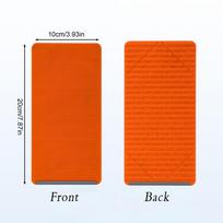Flexible Phone Stand Foldable Silicone Desktop Tablet Laptop Stand Portable Adjustable Universal Holder for Travel Office Bed oranžinė