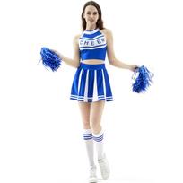Sexy Baby Cheerleading Costume Cos Girl Cheerleading Uniform Stage Performance Uniform L mėlyna