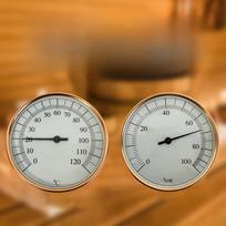 Wall-Mounted Hygrometer & Thermometer  Accurate Humidity Control For Saunas Pointer Thermometer Hygrometer China Mainland