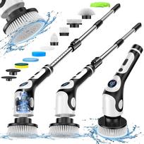HOMEFISH Multifunctional Electric Cleaning Brush Voice Rechargeable Smart Rotary Cleaning Brush Kitchen Cleaning Brush