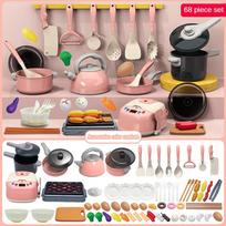 Children's Play Kitchen Toy Set, Girls' Cooking Mini Kitchenware, Baby Simulation Cutting Fruits balta