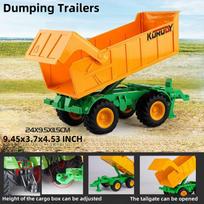 Large Scale Tractor Toys With Lights And Sounds Trailer For Halloween And Christmas Birthday Gift