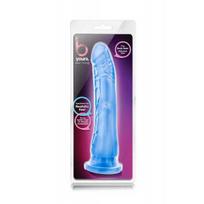Realistiškas dildo Blush B Yours Sweet N Hard 6, 8,5" siurbtuku, mėlynas